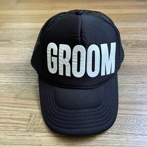GROOM trucker hat